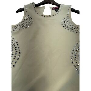 Say What Ivory Dress‎ XL Sleeveless Rhinestone Embellished Party Cocktail